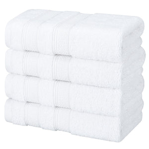 Salem 4 Piece 100% Cotton Luxury Turkish Hand Towel Sets