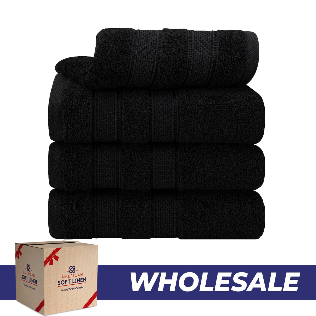 Salem 4 Piece 100% Cotton Luxury Turkish Hand Towel Sets - Wholesale hand towels