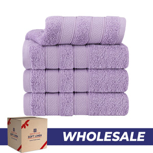 Salem 4 Piece 100% Cotton Luxury Turkish Hand Towel Sets - Wholesale hand towels
