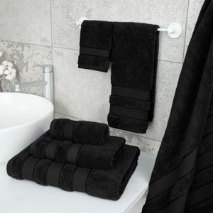 Salem 6 Piece 100% Cotton Luxury Turkish Bath Towel Set