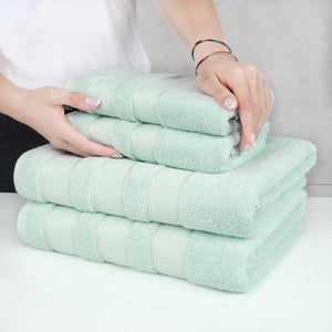 Salem 6 Piece 100% Cotton Luxury Turkish Bath Towel Set
