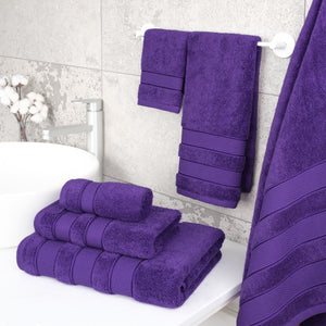 Salem 6 Piece 100% Cotton Luxury Turkish Bath Towel Set