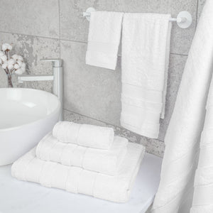 Salem 6 Piece 100% Cotton Luxury Turkish Bath Towel Set