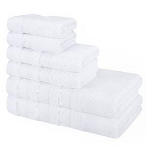 Salem 6 Piece 100% Cotton Luxury Turkish Bath Towel Set