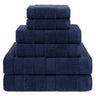American Soft Linen Sense Collection 100% Micro Cotton Premium 6 Piece Towel Set, 600 GSM Ultra Soft and Plush Towels for Bathroom