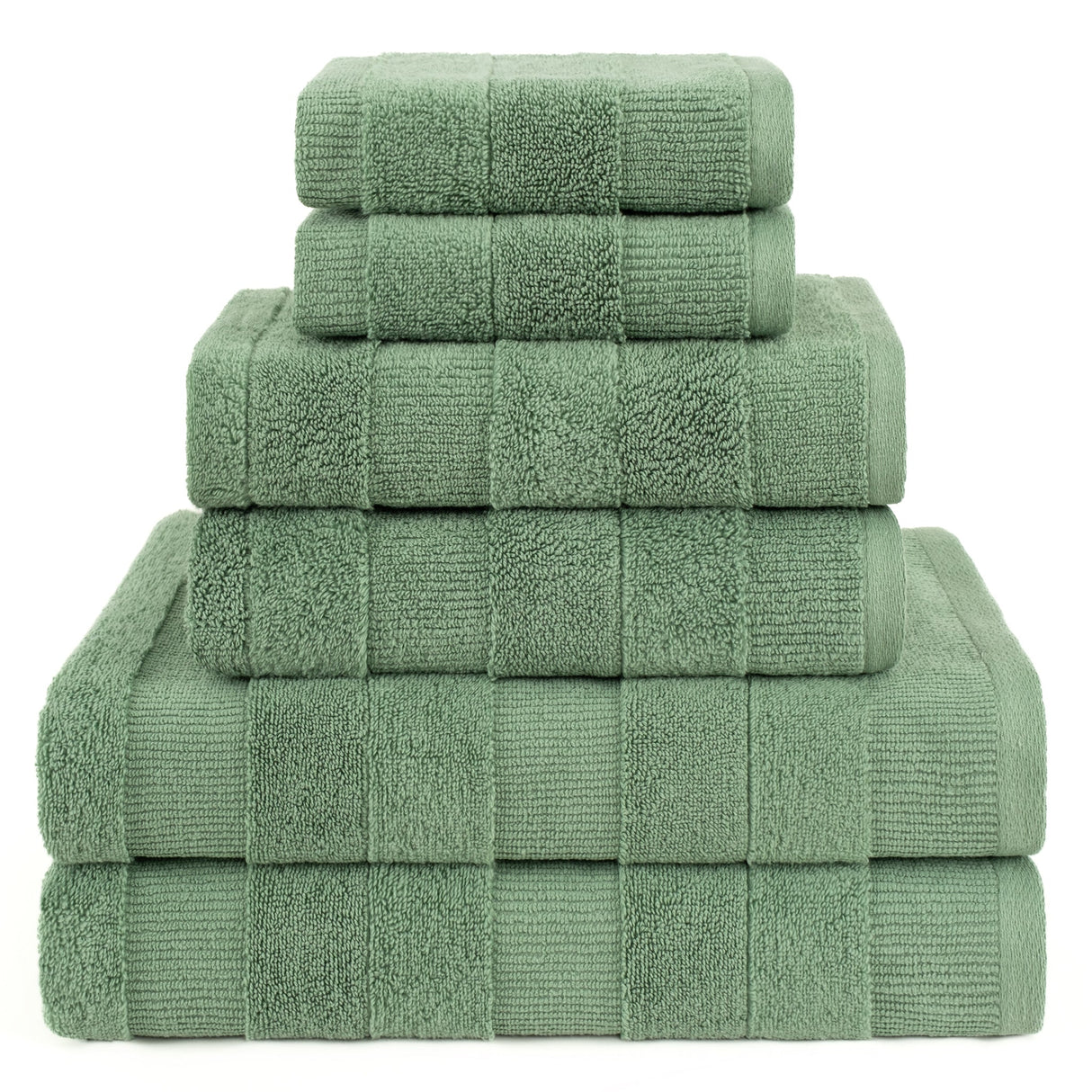 American Soft Linen Sense Collection 100% Micro Cotton Premium 6 Piece Towel Set, 600 GSM Ultra Soft and Plush Towels for Bathroom