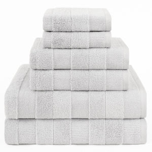 American Soft Linen Sense Collection 100% Micro Cotton Premium 6 Piece Towel Set, 600 GSM Ultra Soft and Plush Towels for Bathroom