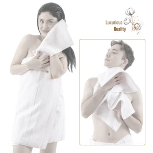 American Soft Linen Sense Collection 100% Micro Cotton Premium 6 Piece Towel Set, 600 GSM Ultra Soft and Plush Towels for Bathroom