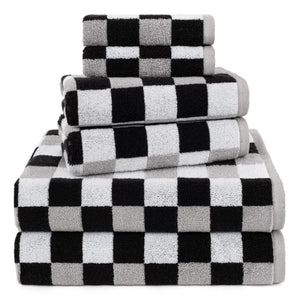 6-Piece Turkish Cotton Towel Set – Luxury Bath Towels Set, Egyptian Cotton Alternative, Soft & Quick Dry