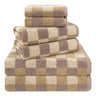 6-Piece Turkish Cotton Towel Set – Luxury Bath Towels Set, Egyptian Cotton Alternative, Soft & Quick Dry