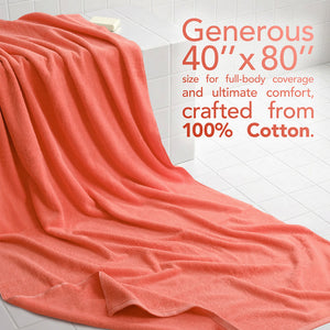 40x80 Oversized Bath Sheets – 12 Pack | Premium 600 GSM Cotton