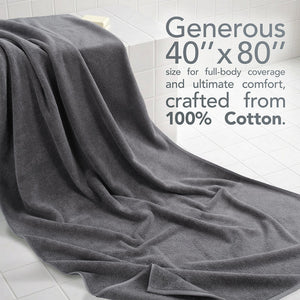 40x80 Oversized Bath Sheets – 12 Pack | Premium 600 GSM Cotton