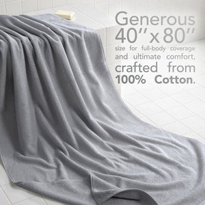 40x80 Oversized Bath Sheets – 12 Pack | Premium 600 GSM Cotton