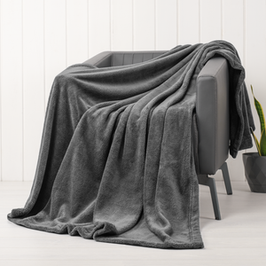American Soft Linen Bedding Fleece Blanket, Plush Fuzzy Cozy Soft Blanket for Bed, Sofa, Couch