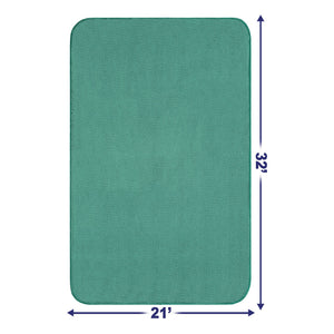 American Soft Linen Fluffy Foamed Bath Rug, 21x32 inches Bath Rugs for Bathroom, 100% Polyester Upper Fluffy Surface and Grip Enhanced Base