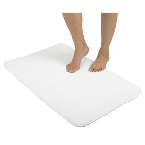American Soft Linen Fluffy Foamed Bath Rug, 21x32 inches Bath Rugs for Bathroom, 100% Polyester Upper Fluffy Surface and Grip Enhanced Base