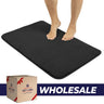 American Soft Linen Fluffy Foamed Bath Rug, 21x32 inches Bath Rugs for Bathroom, 100% Polyester Upper Fluffy Surface and Grip Enhanced Base - 18 Set Case Pack