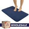 American Soft Linen Fluffy Foamed Bath Rug, 21x32 inches Bath Rugs for Bathroom, 100% Polyester Upper Fluffy Surface and Grip Enhanced Base - 18 Set Case Pack