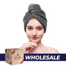 American Soft Linen Hair Drying Towel - 1 Packed / 2-Packed - Wholesale