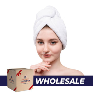 American Soft Linen Hair Drying Towel - 1 Packed / 2-Packed - Wholesale