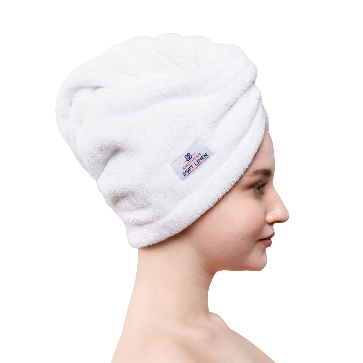 American Soft Linen Hair Drying Towel - 1 Packed / 2-Packed - Wholesale