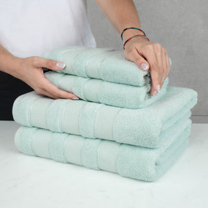 Salem 6 Piece 100% Cotton Luxury Bath Towel Set - 10 Set Case Pack