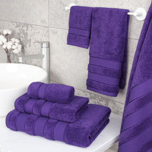 Salem 6 Piece 100% Cotton Luxury Bath Towel Set - 10 Set Case Pack