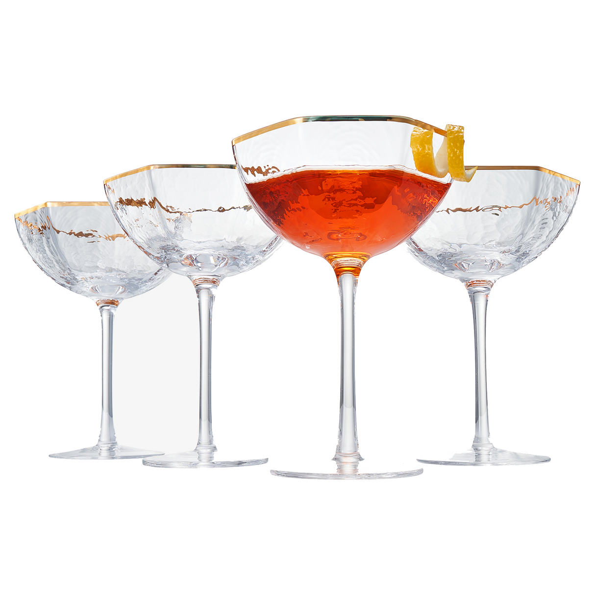 Architecture Champagne Coupe Cocktail Glassware, Set of 2