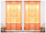 J&V Textiles 4-Pack Value: Solid Sheer Window Curtain Panels