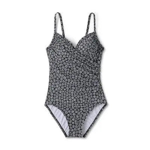 Aqua Green Women's Twist Front One Piece Swimsuit UPF 50+ Swimwear