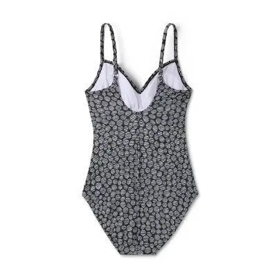 Aqua Green Women's Twist Front One Piece Swimsuit UPF 50+ Swimwear