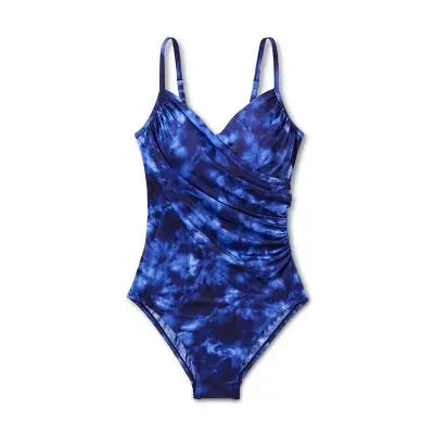 Aqua Green Women's Twist Front One Piece Swimsuit UPF 50+ Swimwear