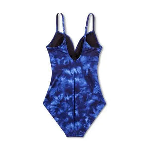 Aqua Green Women's Twist Front One Piece Swimsuit UPF 50+ Swimwear