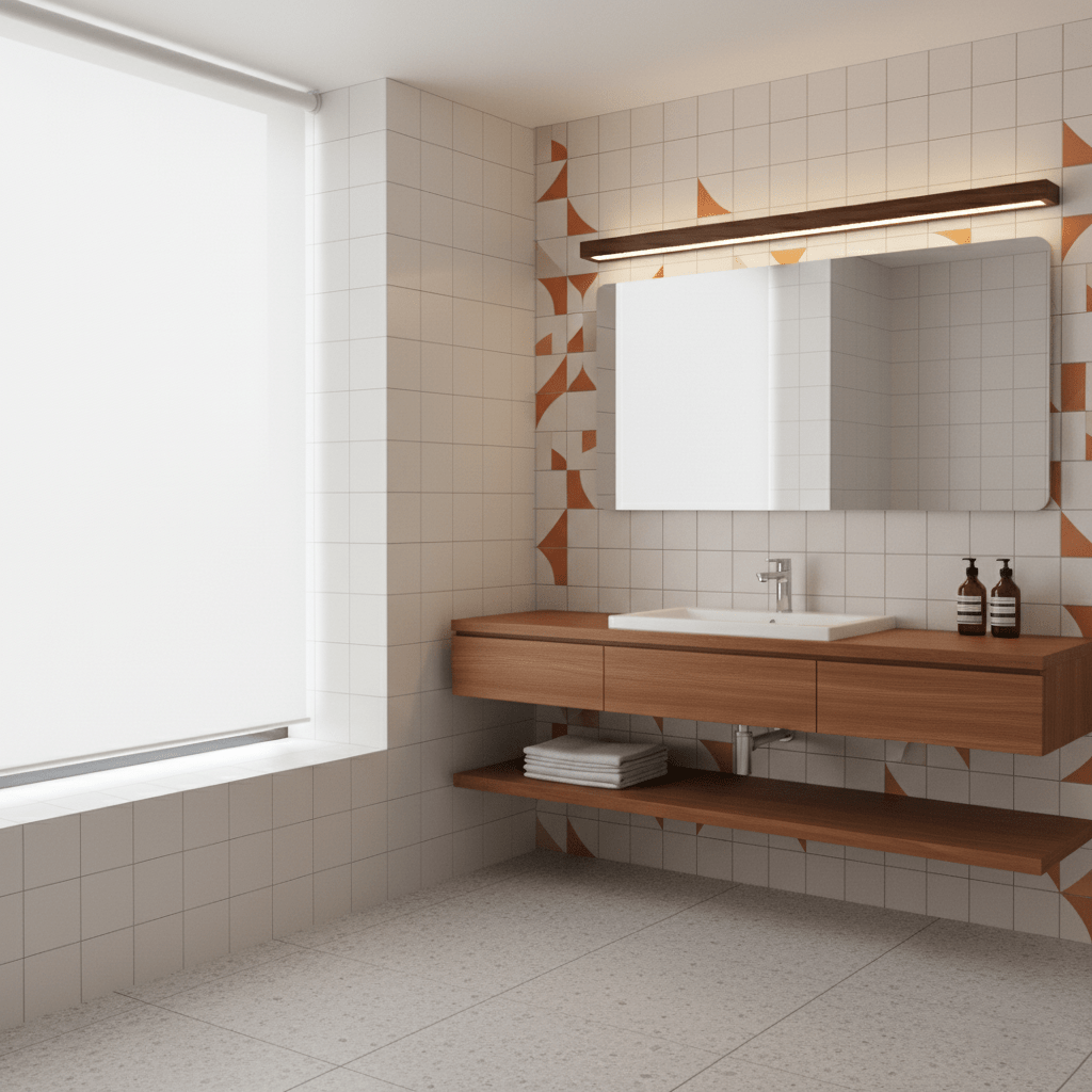 Pinea | Linear Pine Wood Wall Light with Frosted Diffuser, Dimmable Warm LED for Hallway