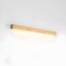 Pinea | Linear Pine Wood Wall Light with Frosted Diffuser, Dimmable Warm LED for Hallway