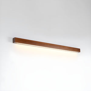 Pinea | Linear Pine Wood Wall Light with Frosted Diffuser, Dimmable Warm LED for Hallway