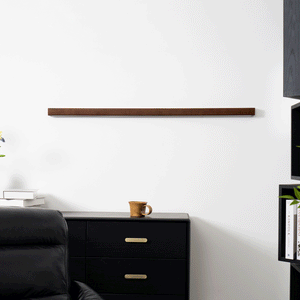 Pinea | Linear Pine Wood Wall Light with Frosted Diffuser, Dimmable Warm LED for Hallway