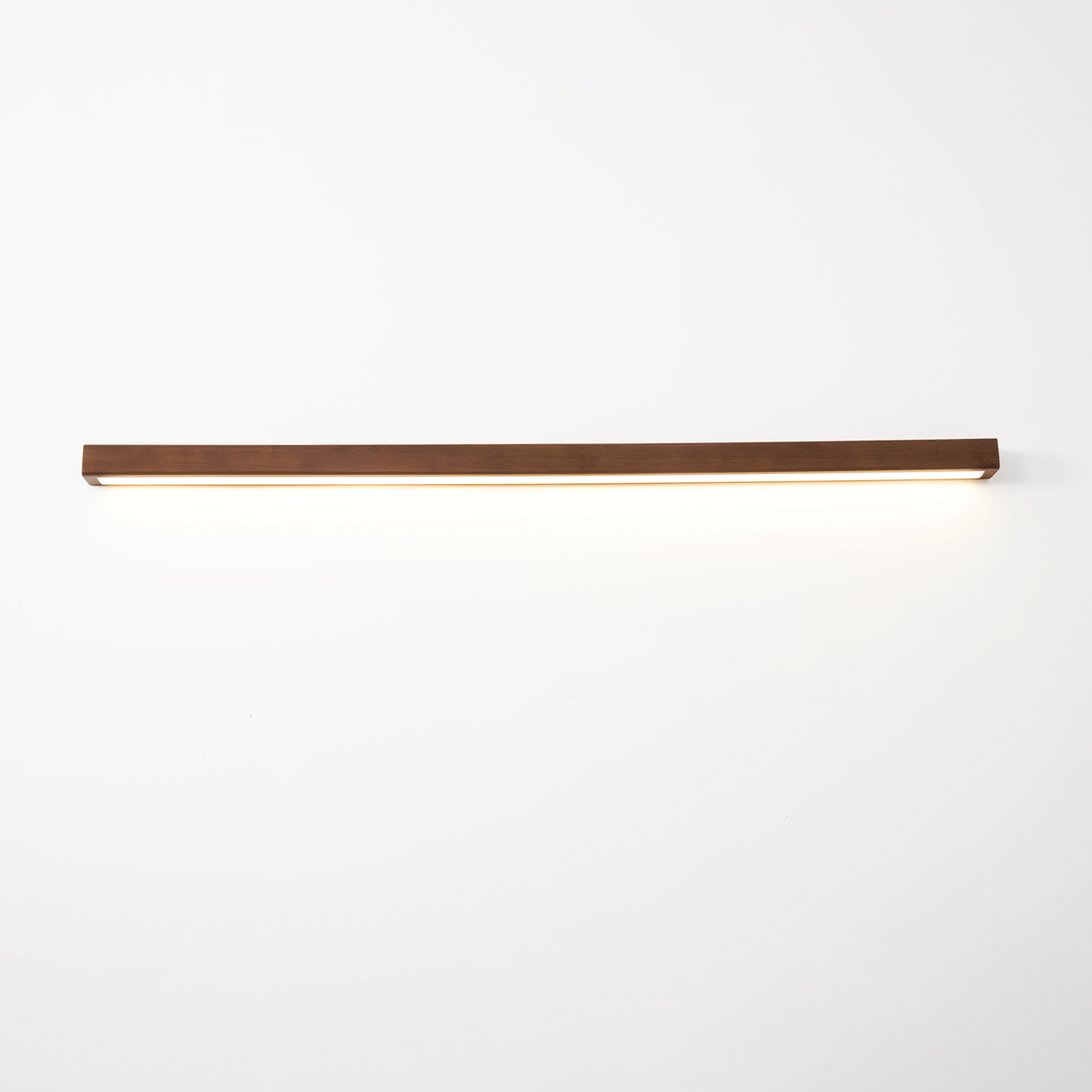 Pinea | Linear Pine Wood Wall Light with Frosted Diffuser, Dimmable Warm LED for Hallway