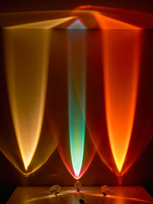 Seren | Crystal Glass Table Lamp with Chrome Base, Compact Plug-In Accent Light for Desk