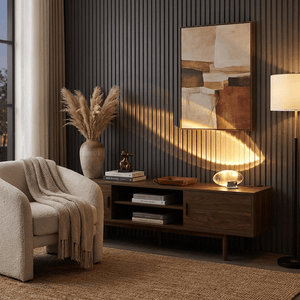 Seren | Crystal Glass Table Lamp with Chrome Base, Compact Plug-In Accent Light for Desk