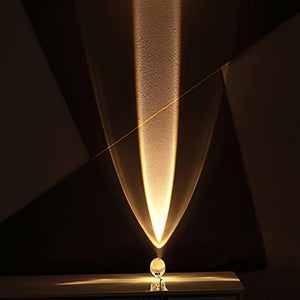 Seren | Crystal Glass Table Lamp with Chrome Base, Compact Plug-In Accent Light for Desk