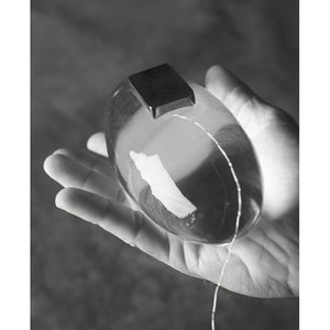 Seren | Crystal Glass Table Lamp with Chrome Base, Compact Plug-In Accent Light for Desk