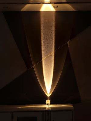 Seren | Crystal Glass Table Lamp with Chrome Base, Compact Plug-In Accent Light for Desk
