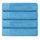 Honeycomb Textured Waffle Border Cotton Bath Towels, Set of 4 - Bath Towel by Superior Brand