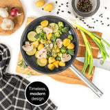 Stainless Steel Honeycomb Non-Stick Pan 11" | Induction & All-Stove Compatible by Moritz & Moritz