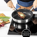 Stainless Steel Honeycomb Non-Stick Pan 11" | Induction & All-Stove Compatible by Moritz & Moritz