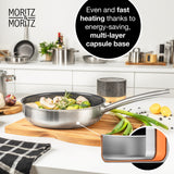 Stainless Steel Honeycomb Non-Stick Pan 11" | Induction & All-Stove Compatible by Moritz & Moritz