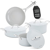 7-Piece Cast Aluminum Cookware Set with Lids