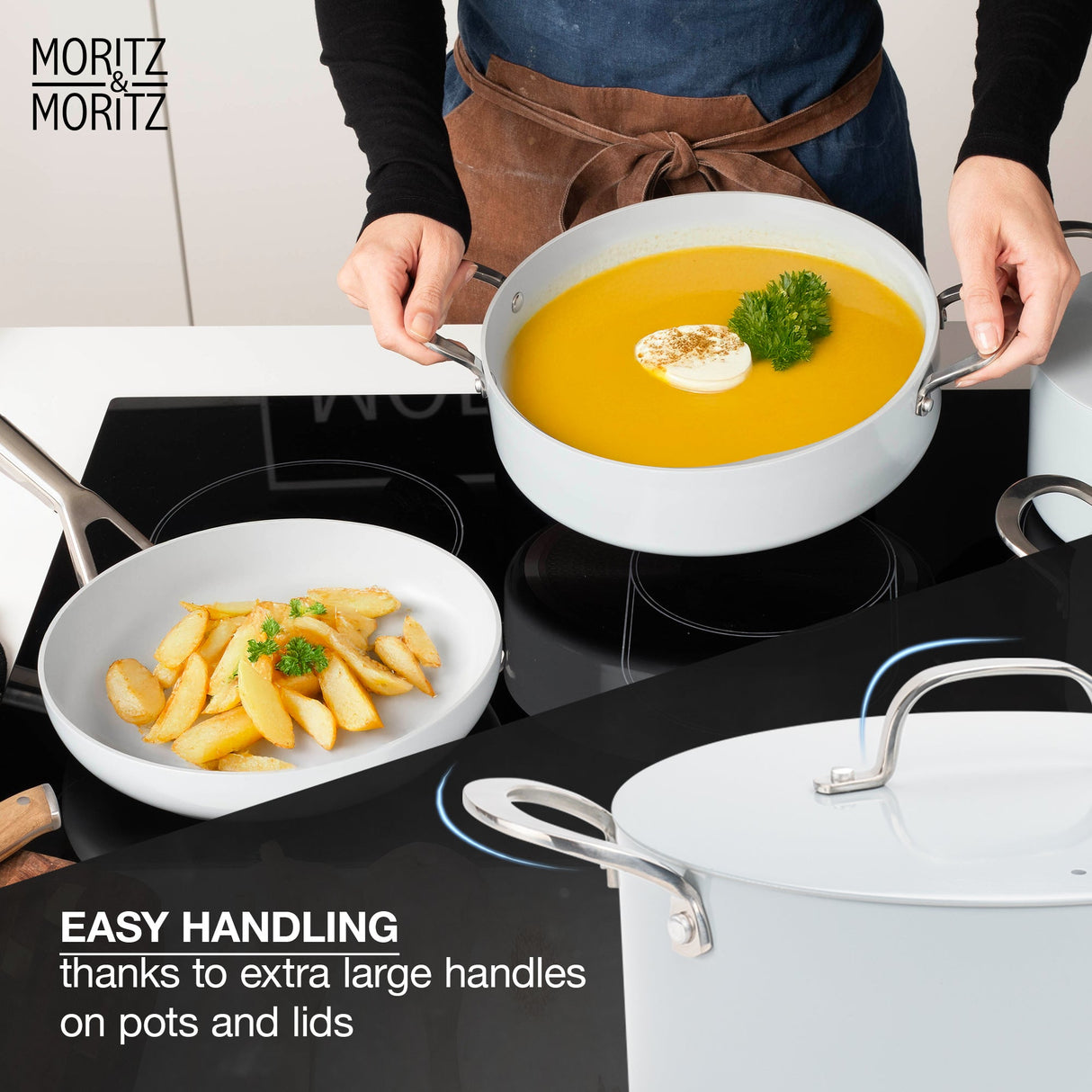 7-Piece Cast Aluminum Cookware Set with Lids