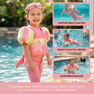 Floating Jackets with Sleeves for pool or Beach | 1-3 Years | Ocean Gems